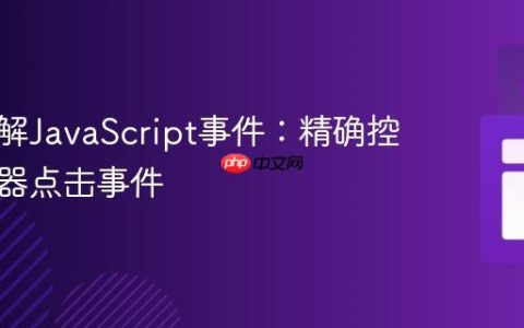 深入理解JavaScript事件：精确控制父容器点击事件