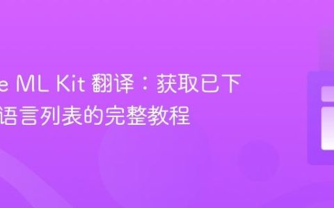 Google ML Kit 翻译：获取已下载模型语言列表的完整教程