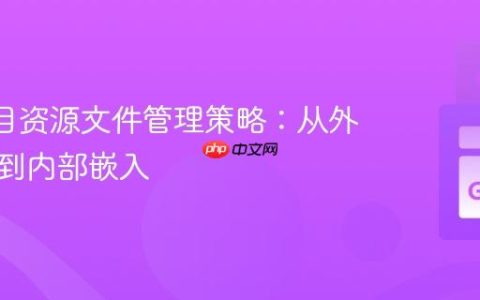 Go 项目资源文件管理策略：从外部引用到内部嵌入