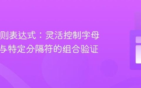 Java正则表达式：灵活控制字母、数字与特定分隔符的组合验证