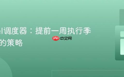 Laravel调度器：提前一周执行季度任务的策略