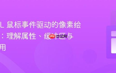 WebGL 鼠标事件驱动的像素绘制教程：理解属性、缓冲区与绘制调用