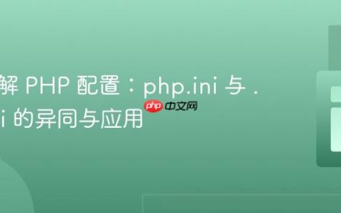 深入理解 PHP 配置：php.ini 与 .user.ini 的异同与应用