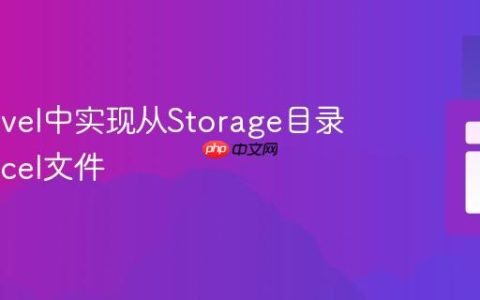 在Laravel中实现从Storage目录下载Excel文件