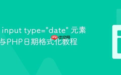 HTML input type="date" 元素值加载与PHP日期格式化教程