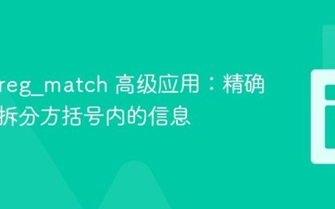 PHP preg_match 高级应用：精确提取并拆分方括号内的信息
