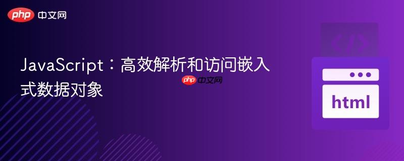JavaScript:高效解析和访问嵌入式数据对象