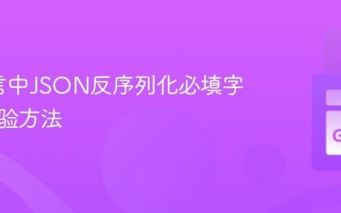 Go语言中JSON反序列化必填字段的校验方法