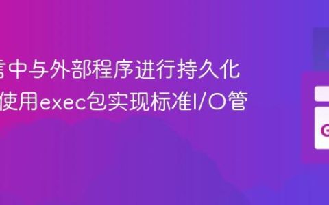 Go语言中与外部程序进行持久化交互：使用exec包实现标准I/O管道通信