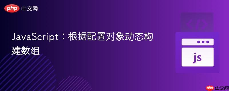 JavaScript:根据配置对象动态构建数组