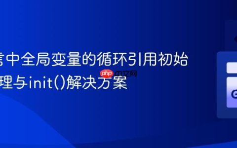 Go语言中全局变量的循环引用初始化：原理与init()解决方案