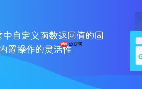 Go语言中自定义函数返回值的固定性与内置操作的灵活性