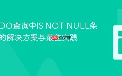PHP PDO查询中IS NOT NULL条件失效的解决方案与最佳实践