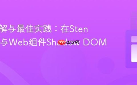 深入理解与最佳实践：在StencilJS中与Web组件Shadow DOM的交互