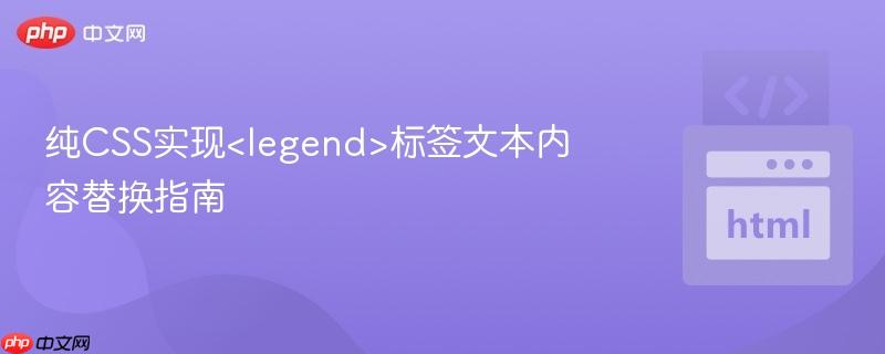 纯CSS实现标签文本内容替换指南