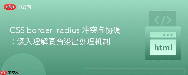 CSS border-radius 冲突与协调：深入理解圆角溢出处理机制