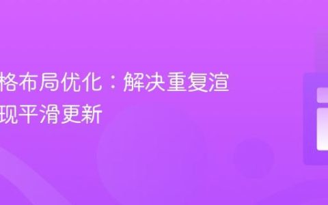 动态网格布局优化：解决重复渲染与实现平滑更新