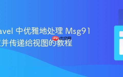 在 Laravel 中优雅地处理 Msg91 包响应并传递给视图的教程