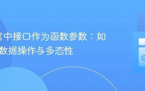 Go语言中接口作为函数参数：如何实现数据操作与多态性