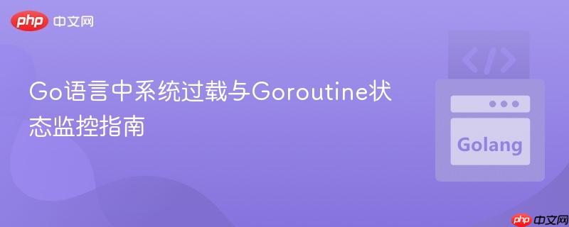 Go语言中系统过载与Goroutine状态监控指南