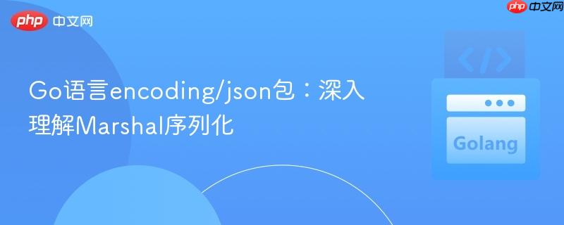 Go语言encoding/json包:深入理解Marshal序列化