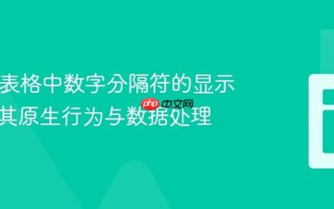 HTML表格中数字分隔符的显示：理解其原生行为与数据处理