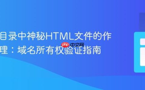 网站根目录中神秘HTML文件的作用与管理：域名所有权验证指南