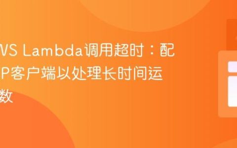 解决AWS Lambda调用超时：配置HTTP客户端以处理长时间运行的函数