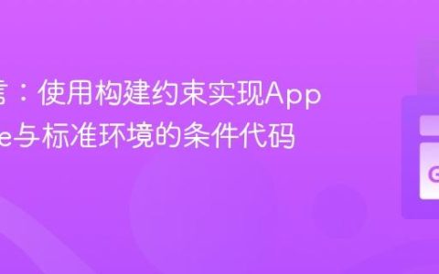 Go语言：使用构建约束实现App Engine与标准环境的条件代码编译