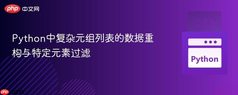 Python中复杂元组列表的数据重构与特定元素过滤