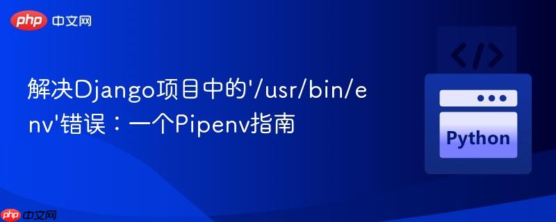 解决django项目中的'/usr/bin/env'错误:一个pipenv指南
