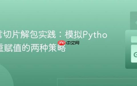 Go语言切片解包实践：模拟Python式多重赋值的两种策略