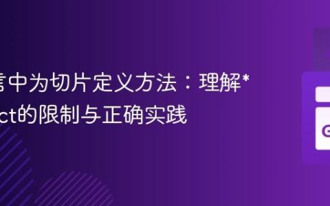 Go语言中为切片定义方法：理解*[]Struct的限制与正确实践
