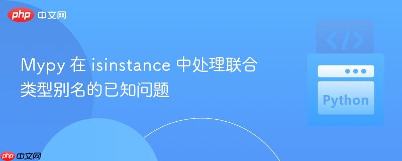 Mypy 在 isinstance 中处理联合类型别名的已知问题