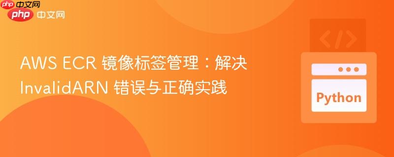 AWS ECR 镜像标签管理:解决 InvalidARN 错误与正确实践