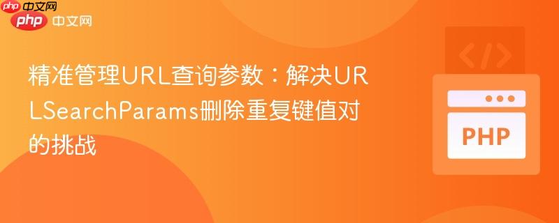 精准管理URL查询参数:解决URLSearchParams删除重复键值对的挑战