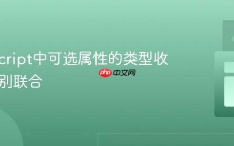 TypeScript中可选属性的类型收窄与判别联合