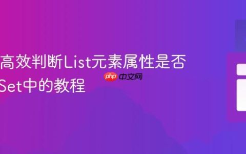 Java中高效判断List元素属性是否包含在Set中的教程