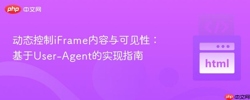 动态控制iFrame内容与可见性:基于User-Agent的实现指南