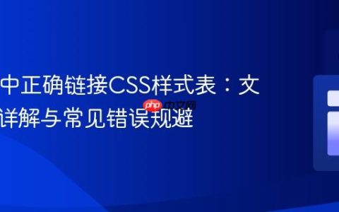HTML中正确链接CSS样式表：文件路径详解与常见错误规避