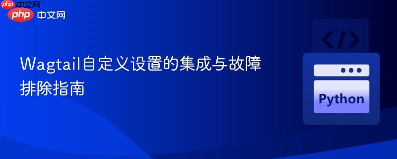Wagtail自定义设置的集成与故障排除指南