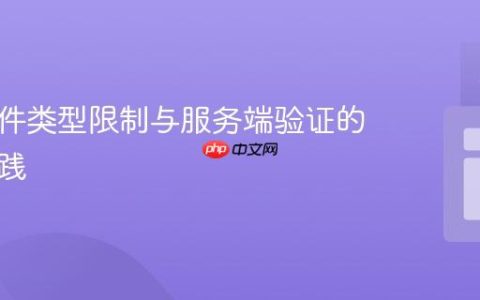 前端文件类型限制与服务端验证的最佳实践