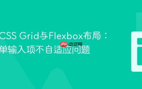 响应式CSS Grid与Flexbox布局：解决表单输入项不自适应问题