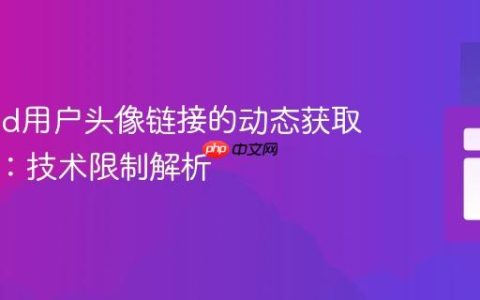 Discord用户头像链接的动态获取与管理：技术限制解析
