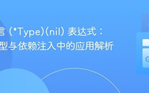 Go 语言 (*Type)(nil) 表达式：接口类型与依赖注入中的应用解析