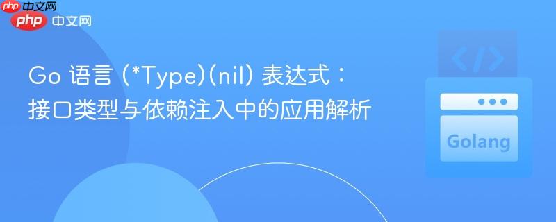 Go 语言 (*Type)(nil) 表达式:接口类型与依赖注入中的应用解析