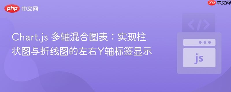 Chart.js 多轴混合图表：实现柱状图与折线图的左右Y轴标签显示