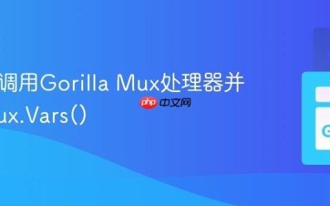 程序化调用Gorilla Mux处理器并处理mux.Vars()