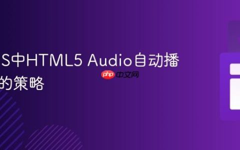解决iOS中HTML5 Audio自动播放限制的策略