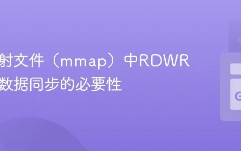内存映射文件（mmap）中RDWR模式下数据同步的必要性